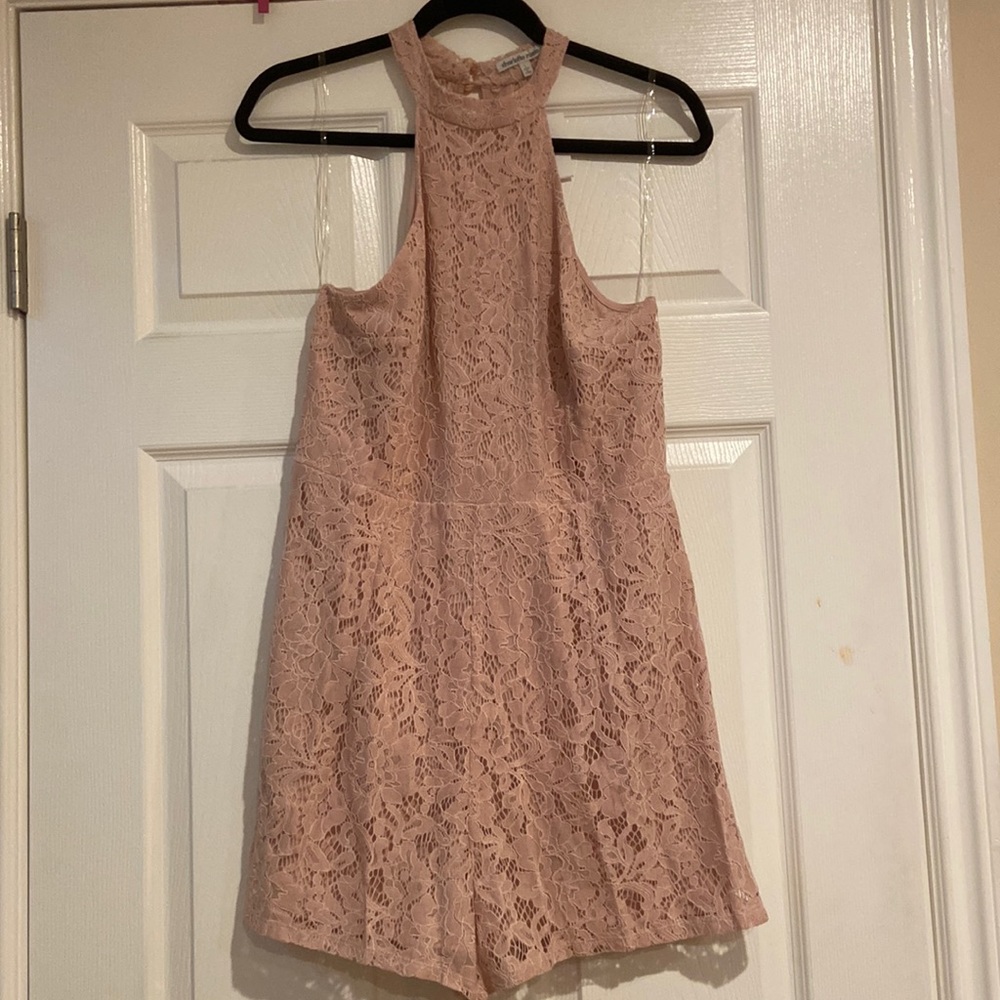 *Brand New* Light Pink Lace Romper